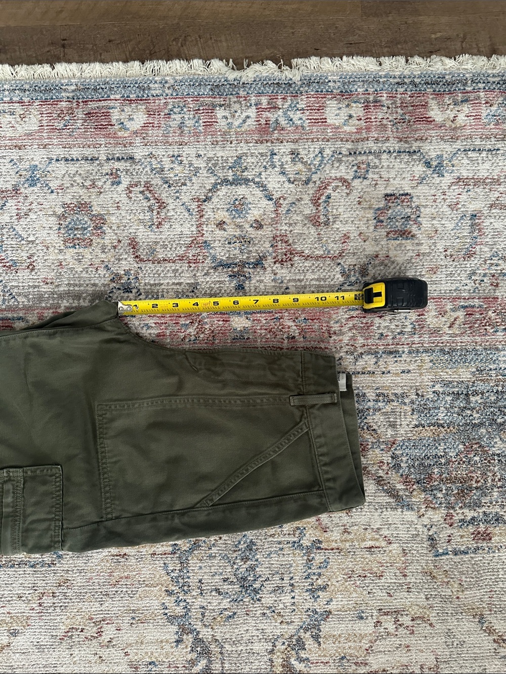 Citizens Of Humanity Marcelle Olive Green Wide-Leg Cargo Jeans - Picture 9 of 9